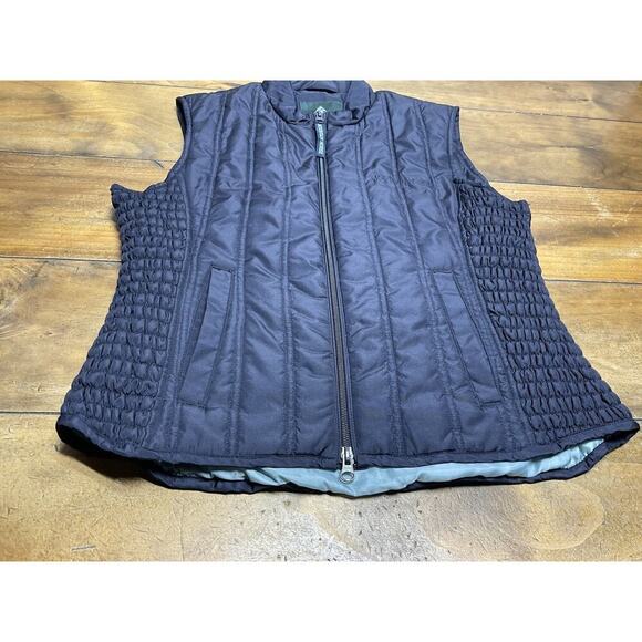 MOUNTAIN HORSE Quilted Vest Size Large Blue Horse Riding Schooling Show Warm - Picture 4 of 11
